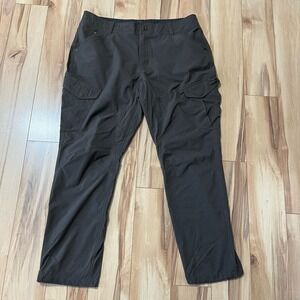 Kuhl Silencr Rogue Cargo Pants Ripstop Dk Brown Hiking Lightweight 38x30